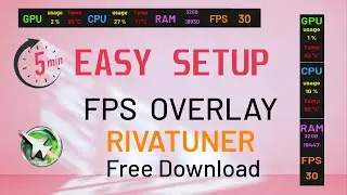 Classic Style MSI Afterburner On-screen Display 2024 (RTSS Overlay) Custom FPS overlay