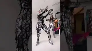 Зеркальный костюм комбинезон