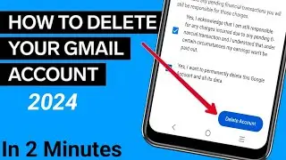 How to delete gmail account 2024 | Delete gmail account permanently 2024