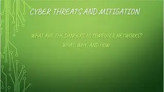 cyber threats and risk
