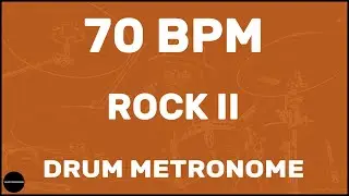 Rock II | Drum Metronome Loop | 70 BPM