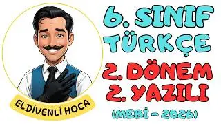 2026 MoNE - 6th Grade Turkish 2nd Term 2nd Written Exam Questions - The Teacher with Gloves