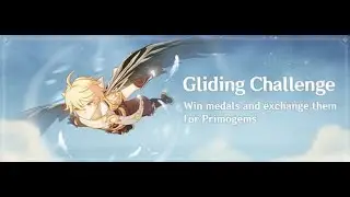 Genshin Impact Gliding Challenge : Fly With the Winds  ( Easy )
