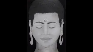 Blissful Buddha: Realistic Charcoal Portrait | Time Lapse Video