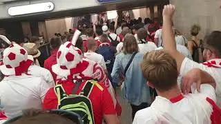Przemarsz Polskich kibiców Petersburg Rosja 2021
