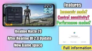 Realme Narzo 20 After realme UI 2.0 Update new Game space | Realme Game space Full review| Anu tech🤩