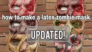 how to make a latex (zombie) mask diy tutorial  UPDATED!!