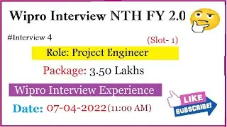 WIPRO ELITE 2022 | Wipro latest Interview 2022 | Interview Preparation | Interview experience 4