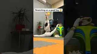 Stretching routine // Good leg VS Bad leg // Lera the gymnast #gymnast #stretching #split