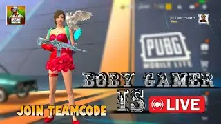Join With Teamcode🔥Boby Gamer Is Live| 🔴 Pubg Lite Live Stream | Pubg lite New Update 