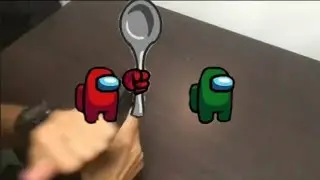 Among Us | Ameican Cup Song with Gun | Spoon Kill