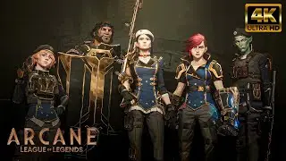 [4K AI] | Arcane Season 2 | Caitlyn's Strike Team Scene | UPSCALED