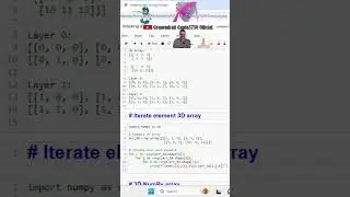 python numpy 3D array Indexing concepts. 