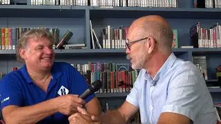 Jubileumfeest 550 jaar Kerk Leende, aan tafel: Mári Kokke directeur Basisschool St. Jan in Strijp