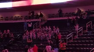 Haw Creek Harmony Huskies sing the Canadian National Anthem 14 Jan 2023