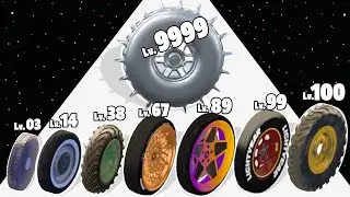 Merge Crazy Wheel - Level Up Wheel Max Level Gameplay (New Update)