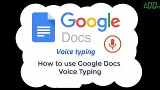 How to use Google Docs Voice Typing