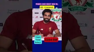 Premier Leagues Largest wage bills