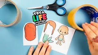 Toca Life World: How to make paper doll Toca Boca - Mermaid / Miss Paper Dolls Toca
