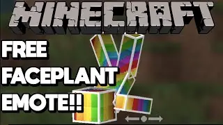 MINECRAFT BEDROCK FREE FACEPLANT EMOTE!
