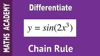 How to Differentiate sin(2x^3)