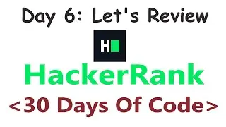 HackerRank 30 Days of Code c++ | Day 6 : Let's Review | 2020
