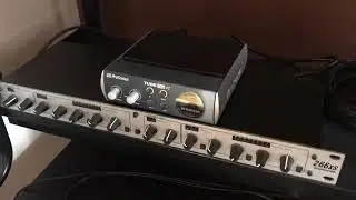 PreSonus Tube v2 Pre amp for the microphone.