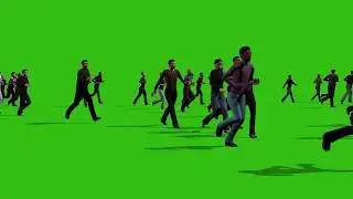 BEST ROYALTY FREE GREEN SCREEN CROWD RUNNING VIDEO AUDIO CHROMA KEY VFX EFFECT NO MUSIC REO TECH 6