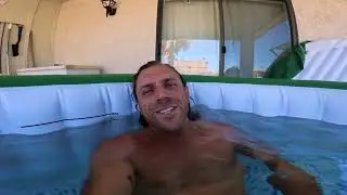 DIY Cold Plunge (Inflatable Saluspa made into ICE BATH) Ep54