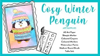 Art Party Day 4: Winter Penguin Live Art Class with Georgie