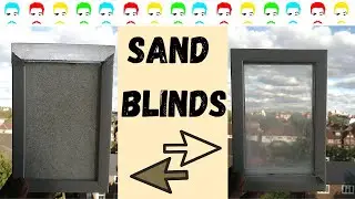 Homemade Sand Blinds / Curtain. Innovative window
