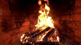 ŞÖMİNE (8 SAAT) - Rahatlatıcı Ateş Yanma Videosu ve Şömine Çatırtı Sesleri (Fireplace 4K)