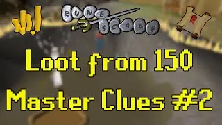Old School RuneScape - Loot from 150 Master Clue Scrolls #2 (300/300)