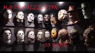 My Halloween mask collection in home theater!