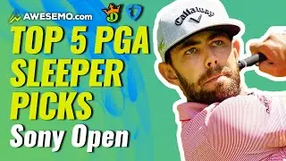 2022 Sony Open PGA DFS Sleeper Picks This Week on DraftKings & FanDuel | Fantasy Golf GPP Picks