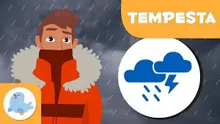 Les tempestes ⚡️ Desastres naturals en 1 minut en català⛈️☔