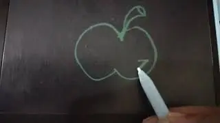 Alphabet A is for Apple| How to draw Apple| How to write Apple in cursive pattern