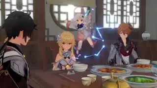 Genshin but characters talk in their own language