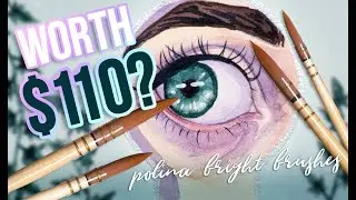 ARE THEY WORTH IT? Reviewing Cruelty-Free Watercolor Brushes by Polina Bright!