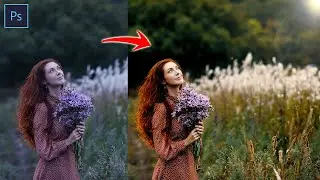 How To: Golden Hour Effect In Photoshop (2 Min)