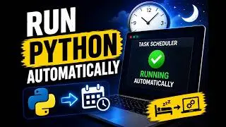 🚀 Run Python Scripts Automatically Even While You Sleep! | Task Scheduler + Python