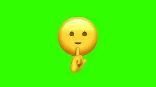 silence emoji 🤫Green screen video free download - Free copyright