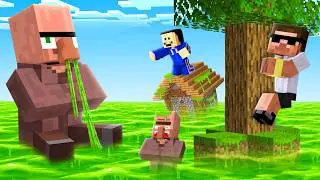 Survivng Doorbin's Nose Flood in Minecraft..