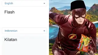 Flash in different languages meme