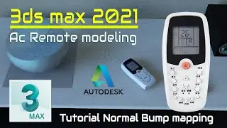 Modeling Remote & texturing with normal bump mapping | 3ds max | Tutorial