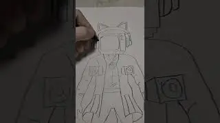 ТВ Вумен рисунок карандашом / фломастером 