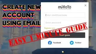 Create Account With Email, Only 1 Minute! | Genshin Impact