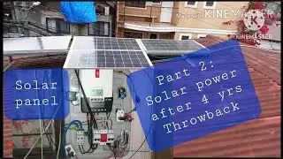 Solar power Part 2 After 4 yrs throwback solar panel installation diy only