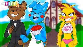 Freddy Fazbear MARRIES Toy Bonnie in a GAME OF LIFE?!