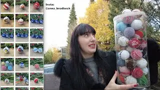 Новогодние Шары из Бисера Крючком. Более 40 узоров! ПОДАРОК на Новый Год и Рождество.